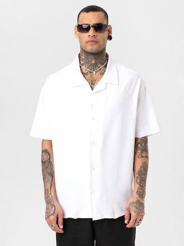 Fit confort Chemise 'Ben' Dandalo en blanc : devant