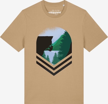 T-Shirt 'Bay Climbing' Watapparel en beige : devant