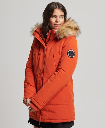Superdry Winter Jacket 'Everest' in Orange: front