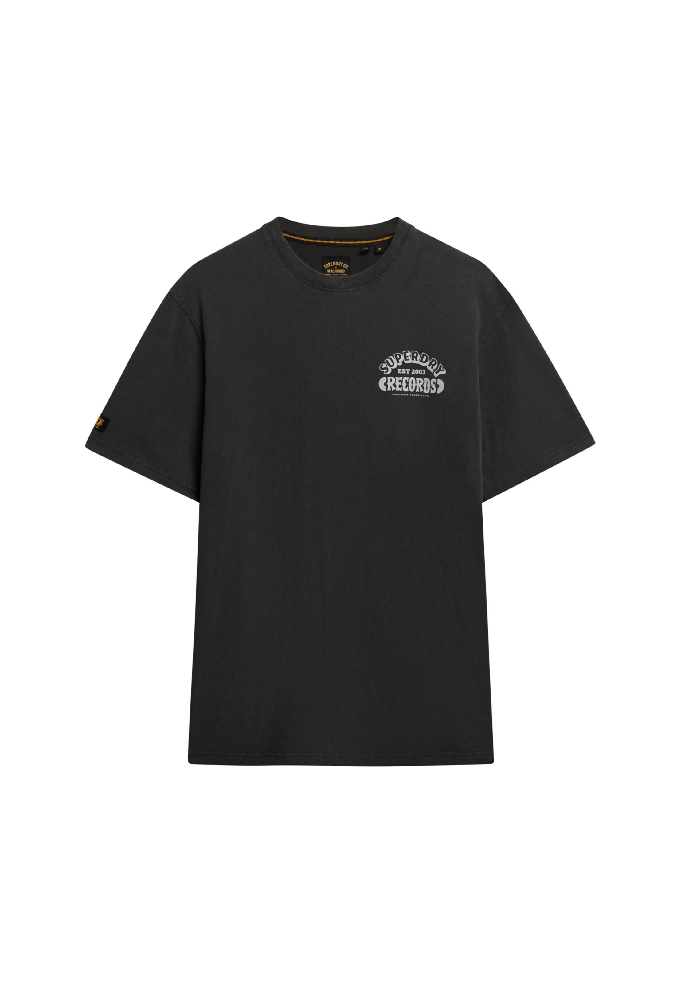 T-Shirt 'Record' Superdry & Co en noir : devant