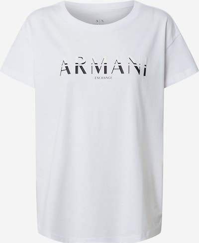ARMANI EXCHANGE T-shirt en noir / blanc, Vue avec produit