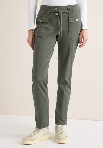 CECIL Slim fit Pants 'Scarlett' in Green: front