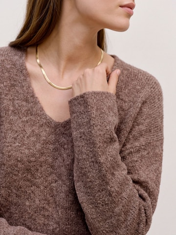VERO MODA Sveter 'VMBERRY' - Hnedá