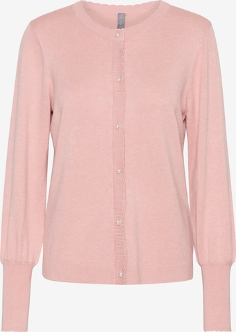 CULTURE Knit cardigan 'Annemarie' in Pink: front