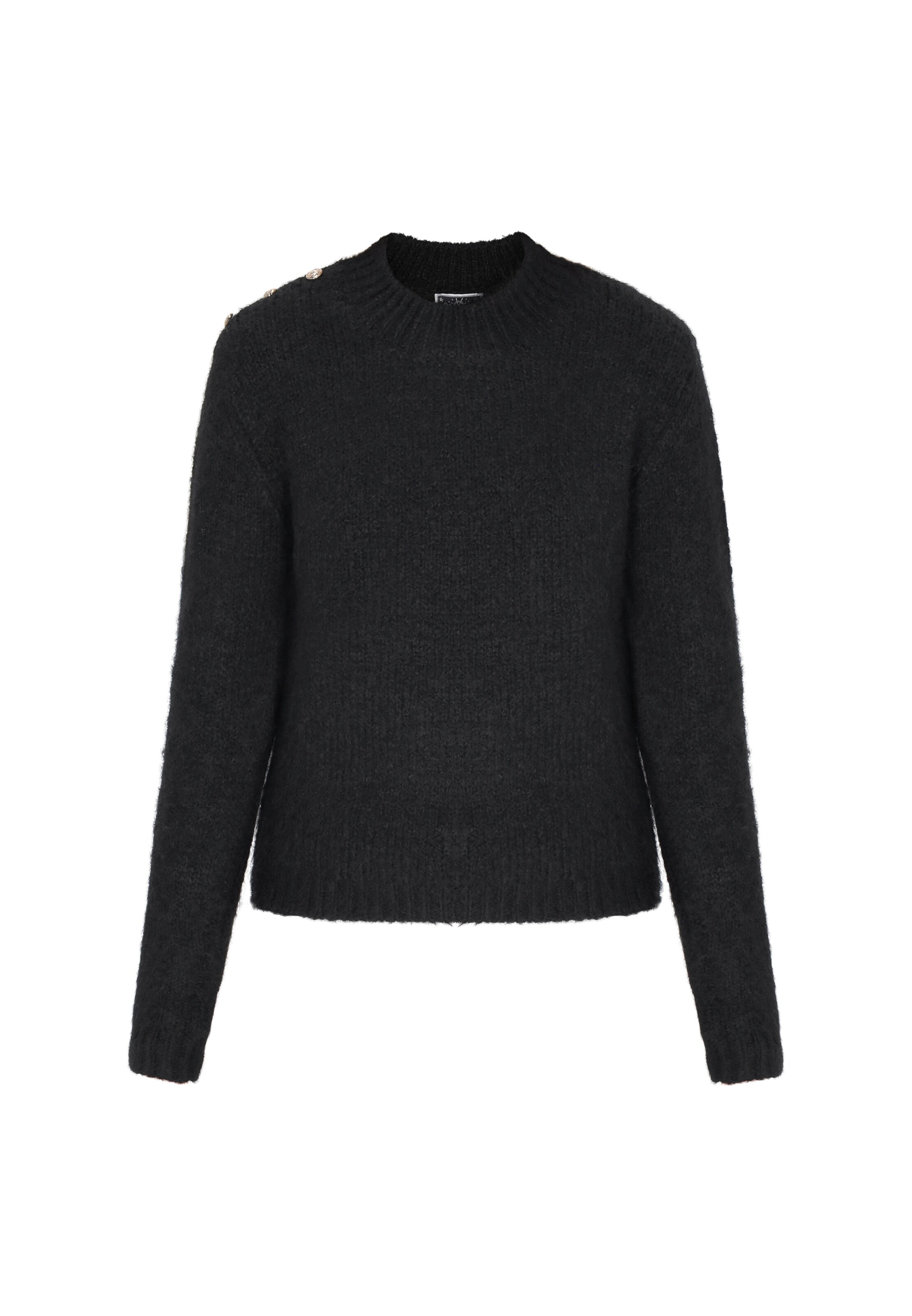 DreiMaster Maritim Πουλόβερ σε μαύρο: μπροστά