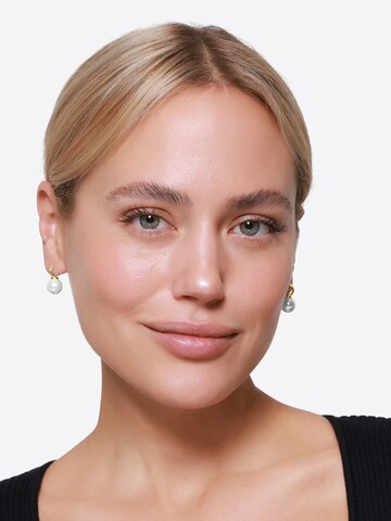 Boucles d'oreilles 'Loriyania' Heideman en or : devant