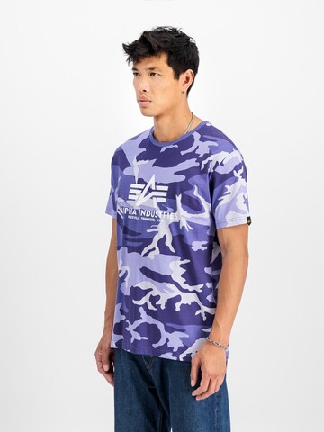 ALPHA INDUSTRIES Μπλουζάκι σε λιλά: μπροστά