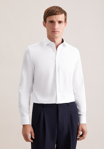 Coupe slim Chemise business SEIDENSTICKER en blanc : devant