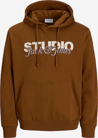 JACK & JONES Sweatshirt in Brown: front