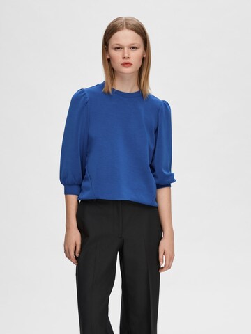 SELECTED FEMME Sweatshirt 'Tenny' in Blauw: voorkant
