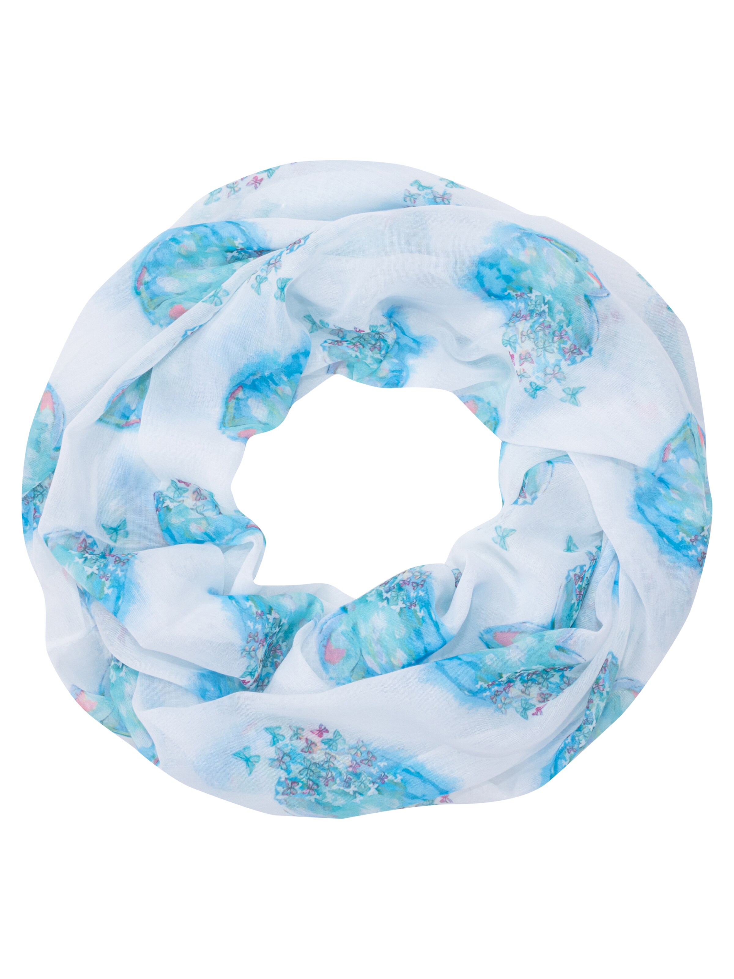 Seasons of April Tunnelsjaal 'Amira' in Blauw: voorkant