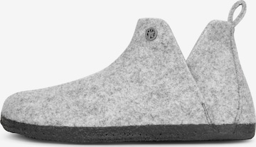 BIRKENSTOCK Slippers in Grey: front