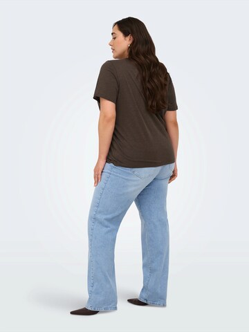 T-shirt 'CARESMA' ONLY Carmakoma en marron