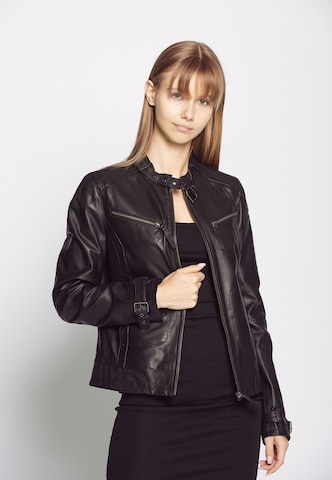 MUSTANG Lederjacke 'Ryana' in Schwarz