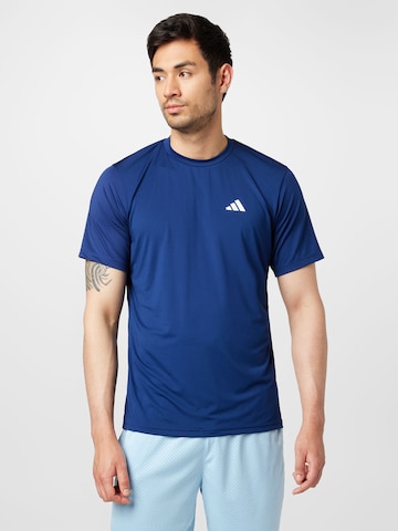 ADIDAS PERFORMANCE Sportshirt 'Essentials' in Blau: predná strana