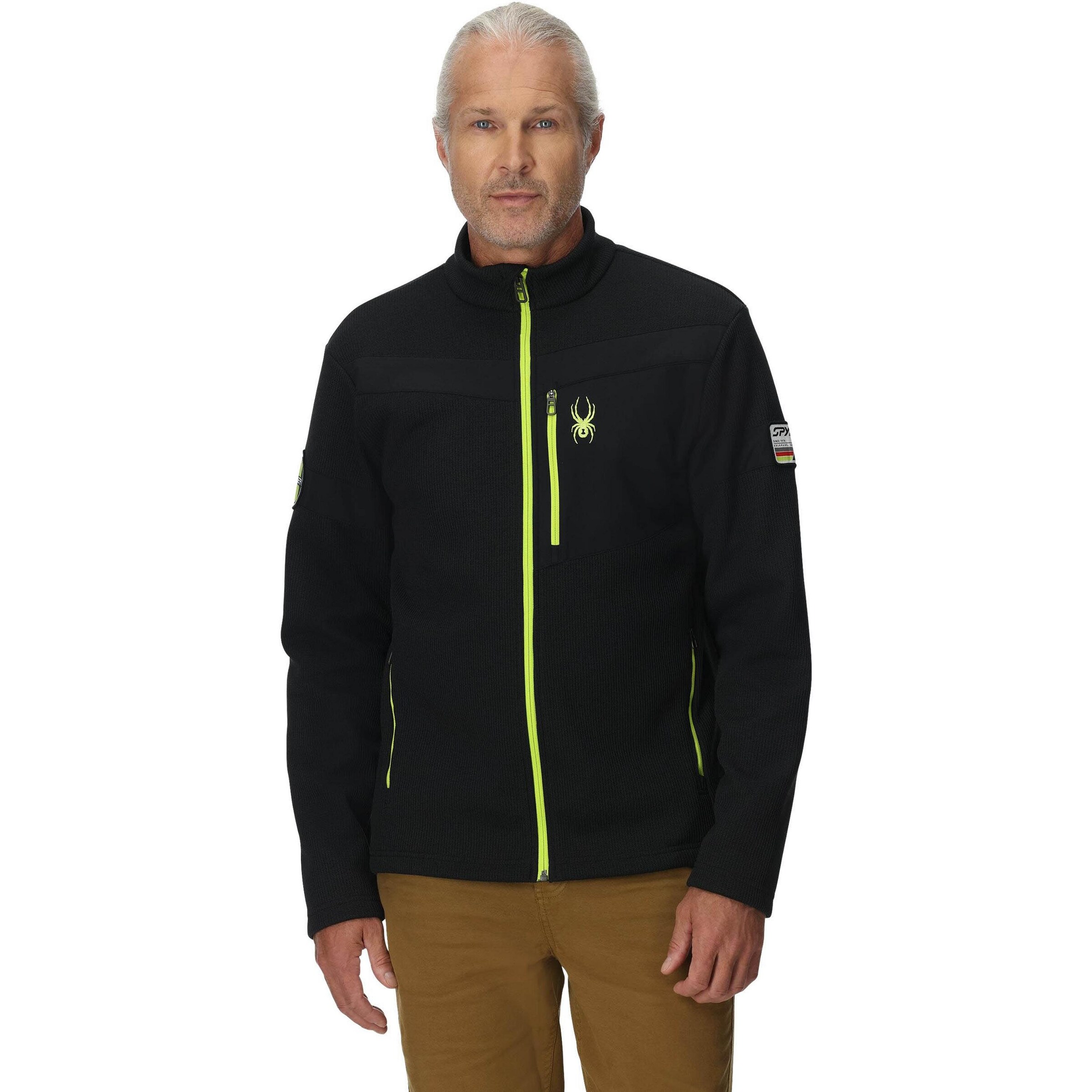 Spyder Fleece Jacket 'Wengem Bandit' in Black: front