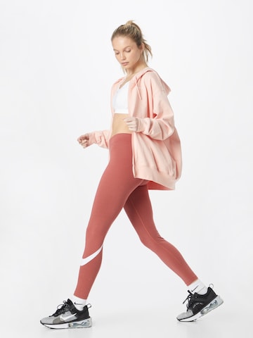 Nike Sportswear - Sudadera con cremallera en rosa