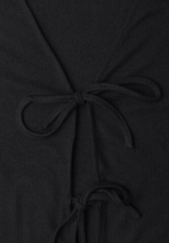 STREET ONE Knit Cardigan in Black