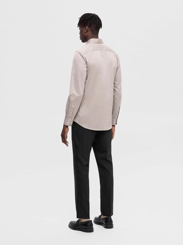 SELECTED HOMME Slim fit Overhemd in Beige