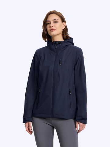 33,000ft Raincoat '33,000ft Womens Rain Jacket' in Blue: front