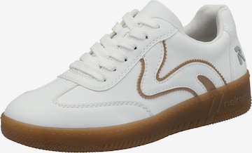 Sneaker bassa 'M5512' di Rieker in bianco: frontale