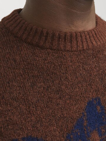 JACK & JONES Sweater in Brown