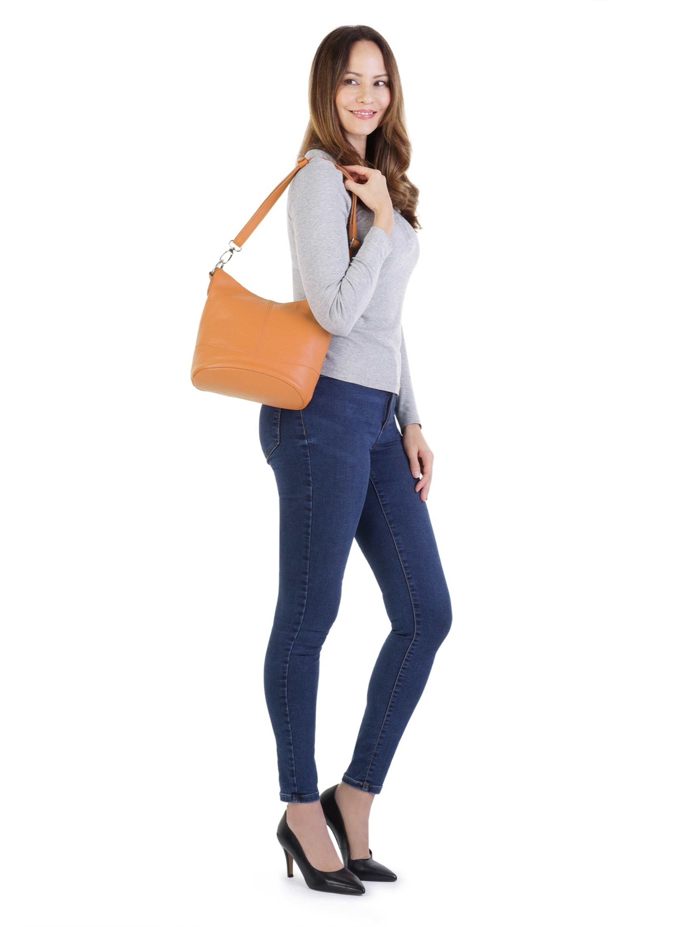 Sac à bandoulière Cluty en orange