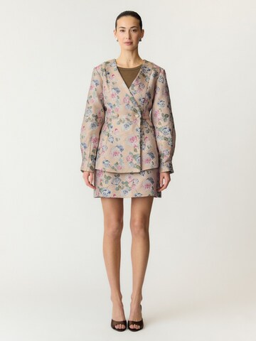 YAS - Falda 'MABEL' en beige