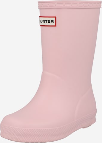 HUNTER - Botas de lluvia en rosa: frente