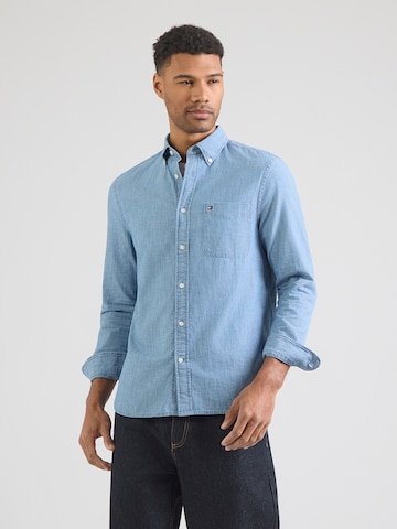 Regular fit Cămașă de la TOMMY HILFIGER pe albastru: față