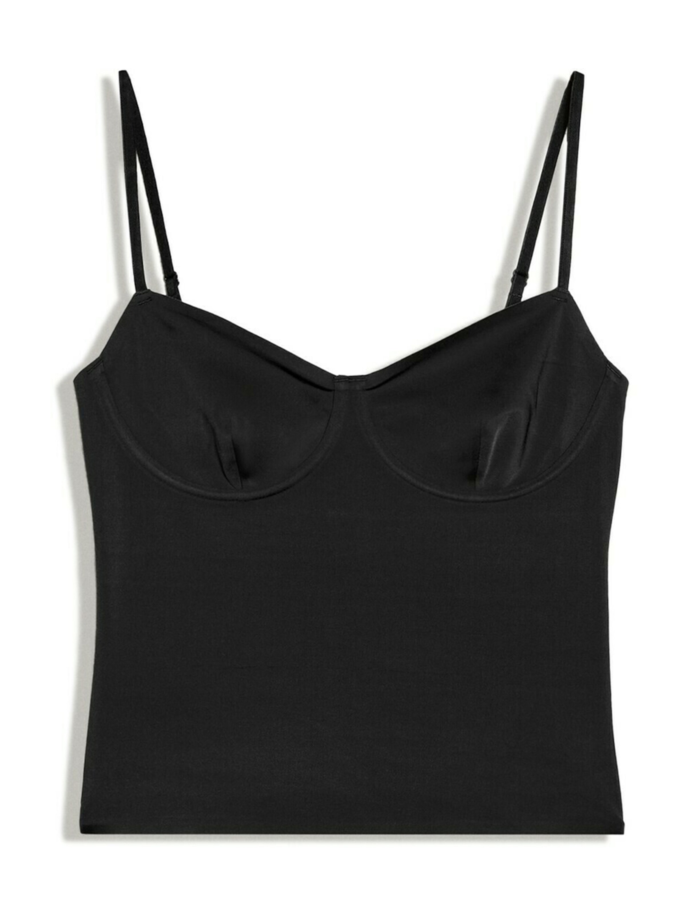 Bershka Top in XS in schwarz, Produktansicht