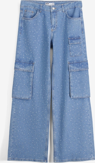 Bershka Rifľové kapsáče - modrá, Produkt