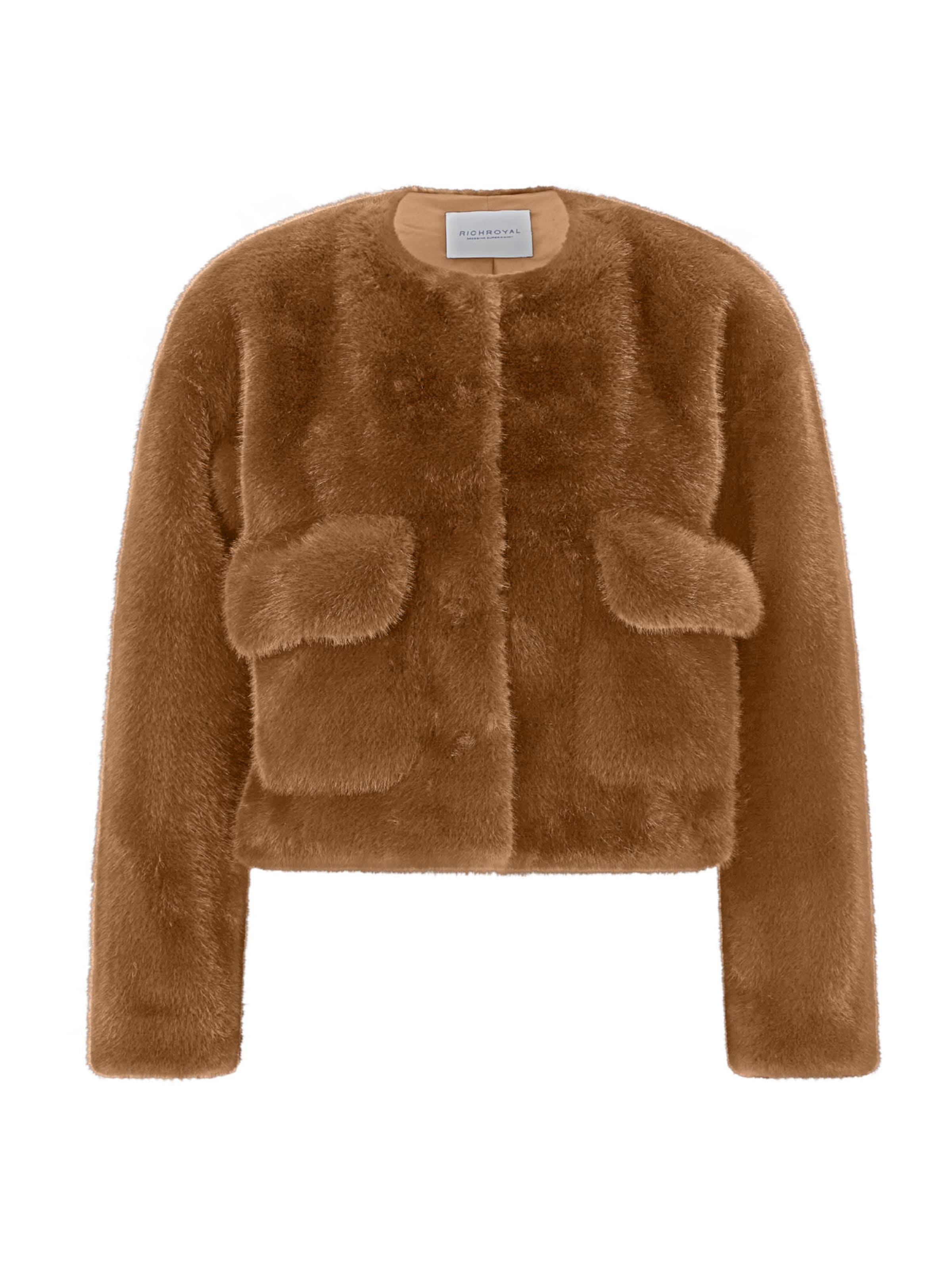 Rich & Royal Tussenjas in Bruin: voorkant