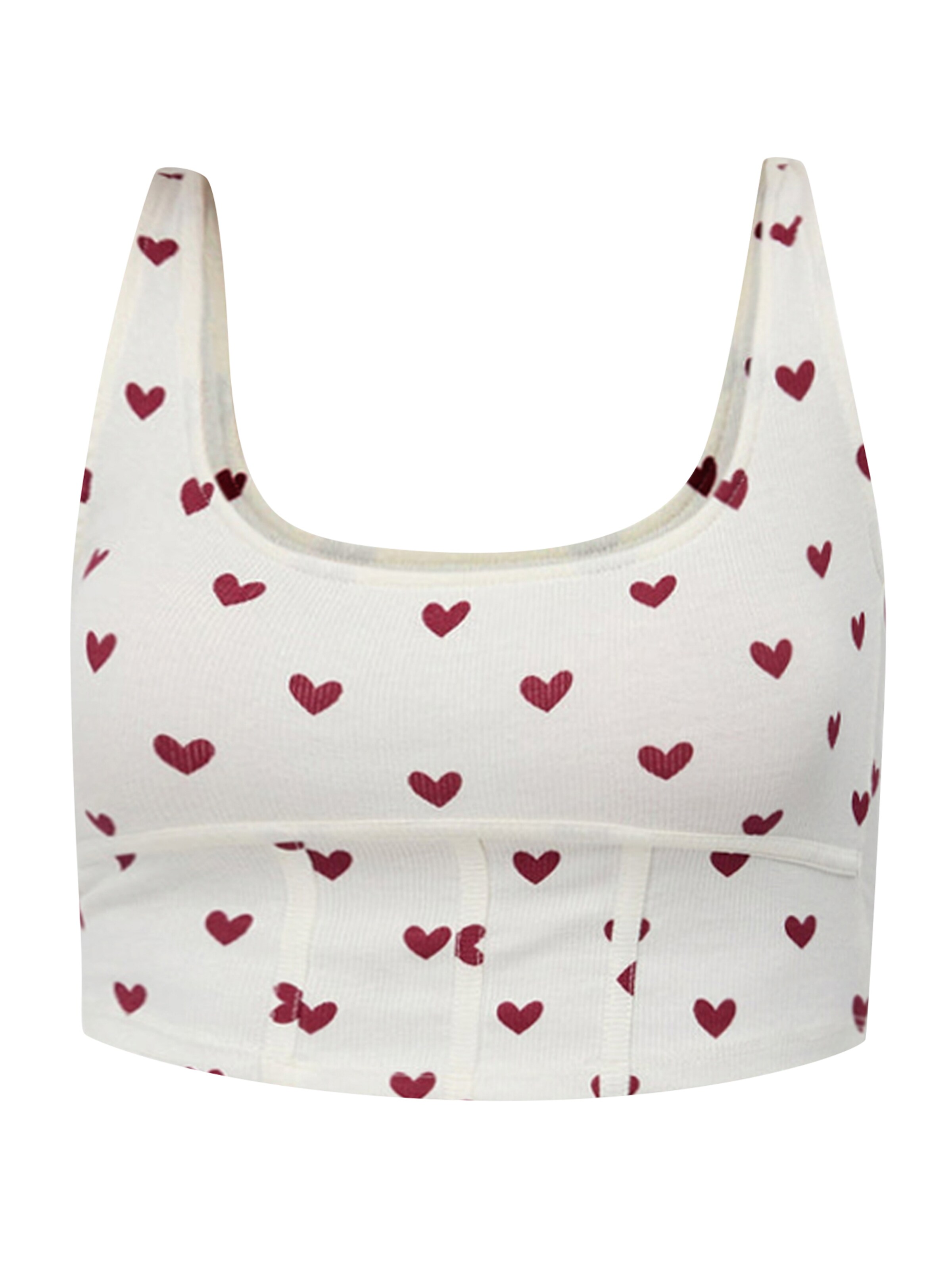 No Matter What Top in Weiß: Vorderseite