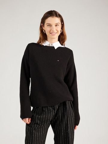 TOMMY HILFIGER Sweater in Black: front