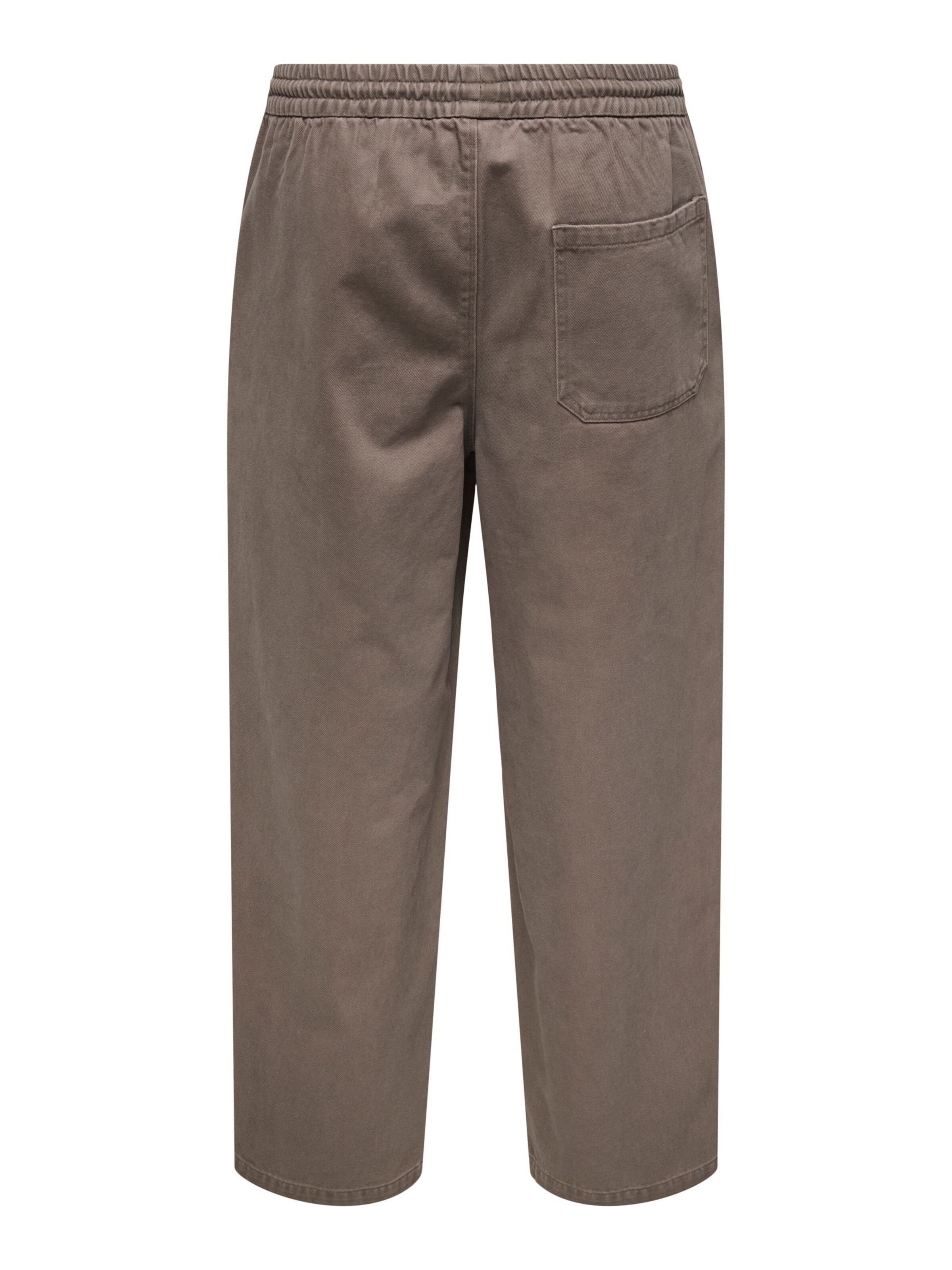Loosefit Pantalon 'ONSTIMES' Only & Sons en marron
