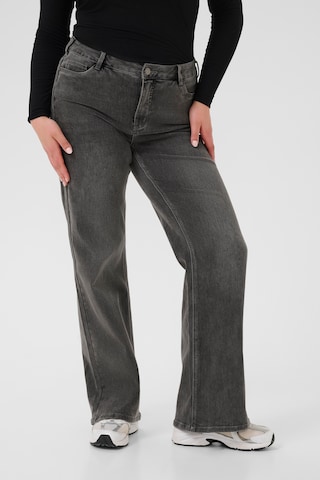 KAFFE CURVE Regular Jeans in Grau