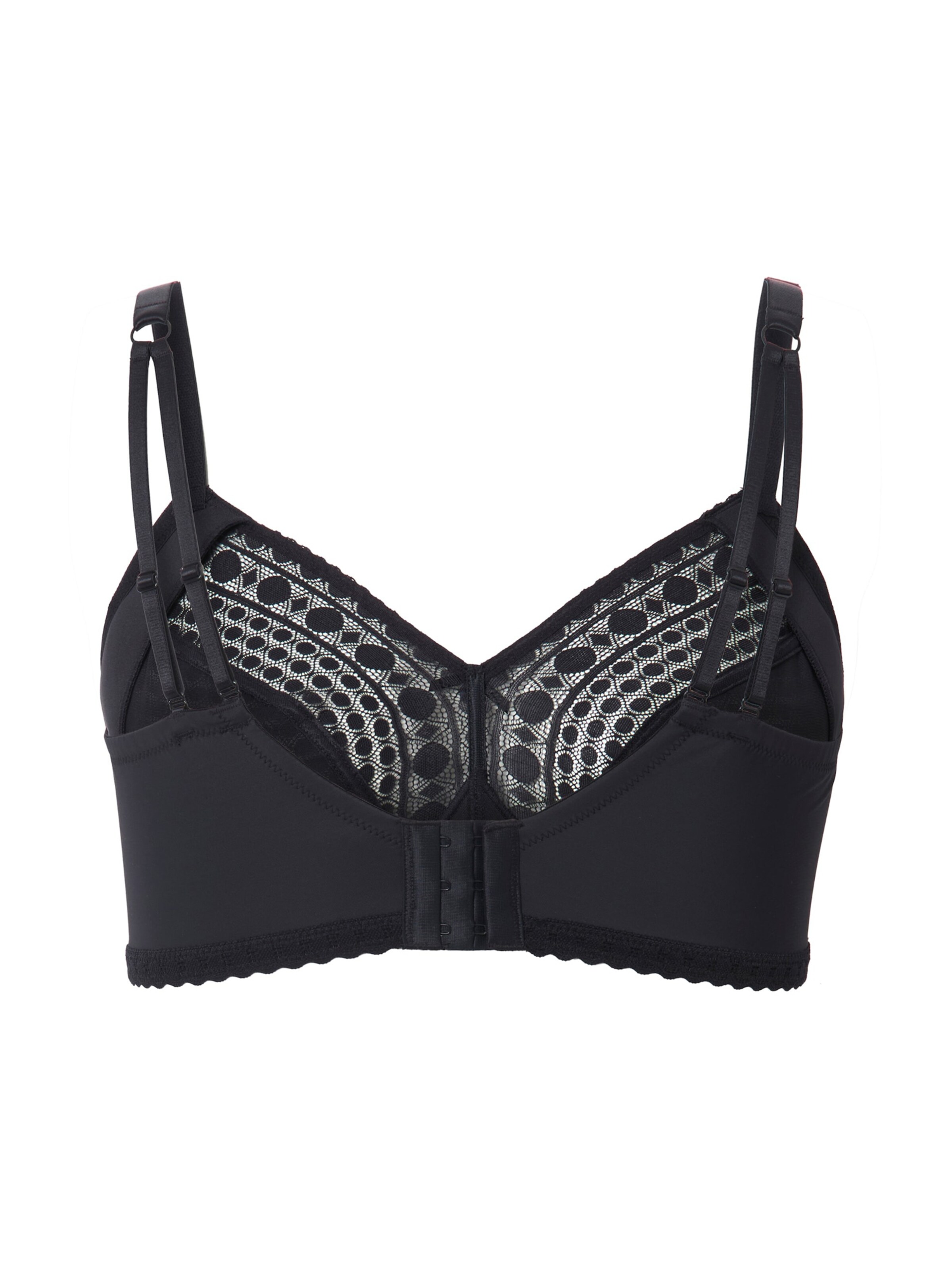 Ulla Popken T-Shirt BH in Schwarz