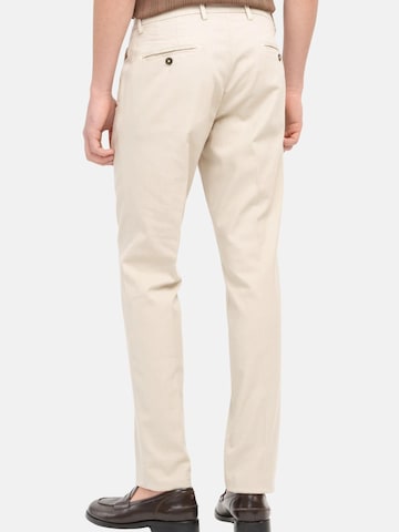 Regular Pantalon à plis Manuel Ritz en beige