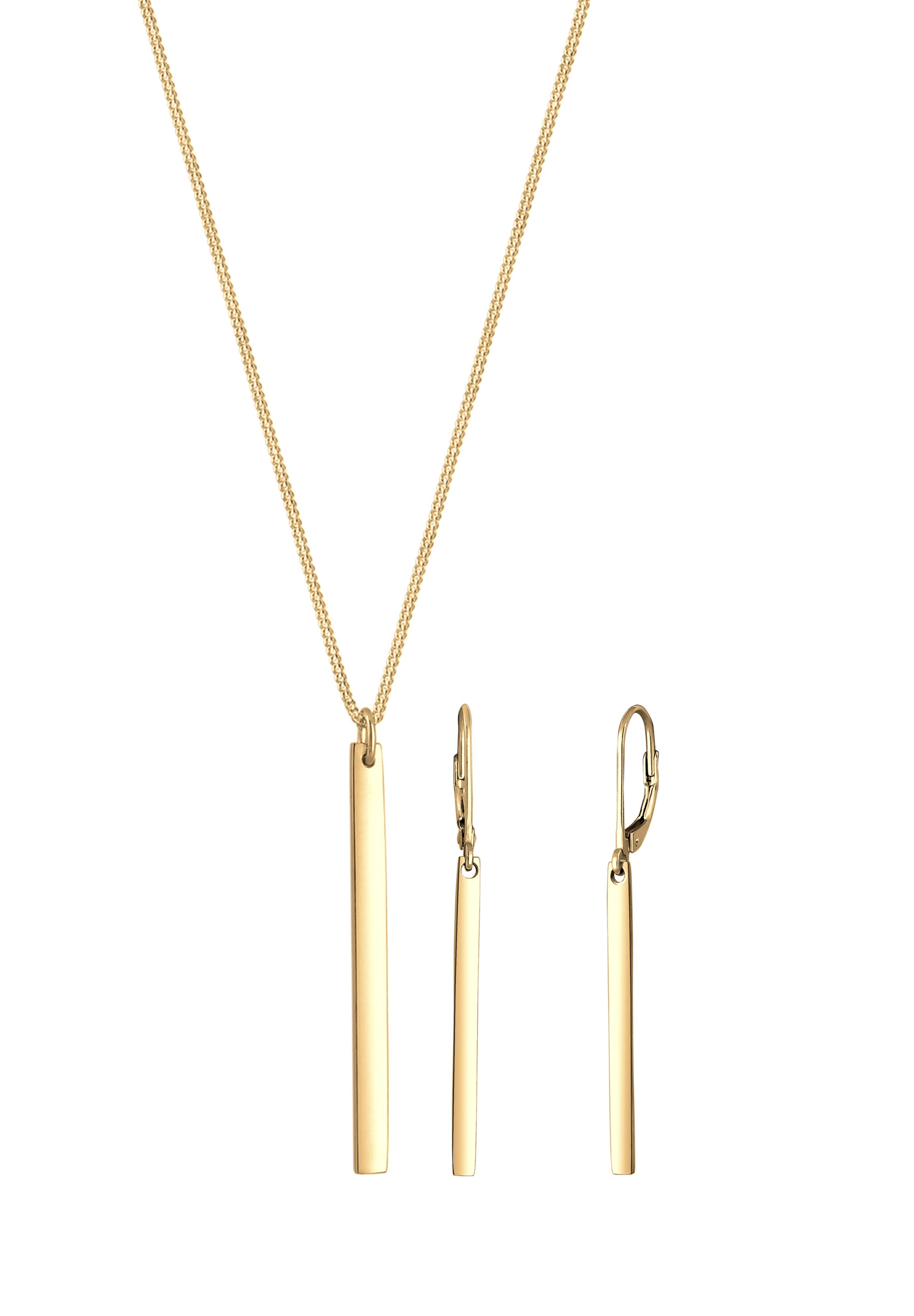 ELLI Sieraden set 'Geo' in Goud