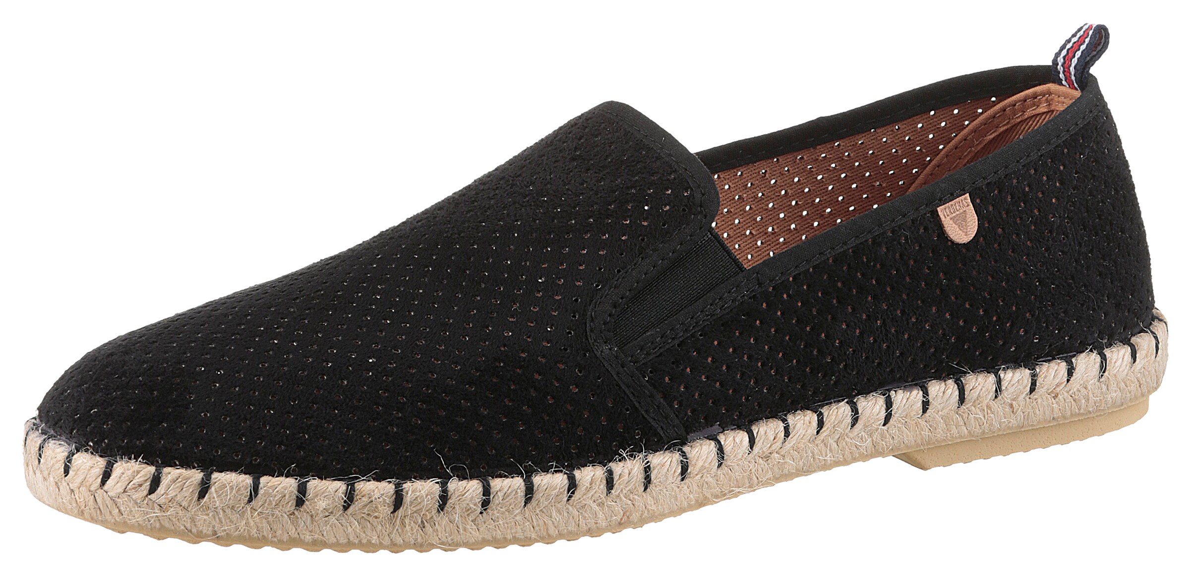 VERBENAS Espadrilles 'Tom Pacific' in Schwarz: Vorderseite