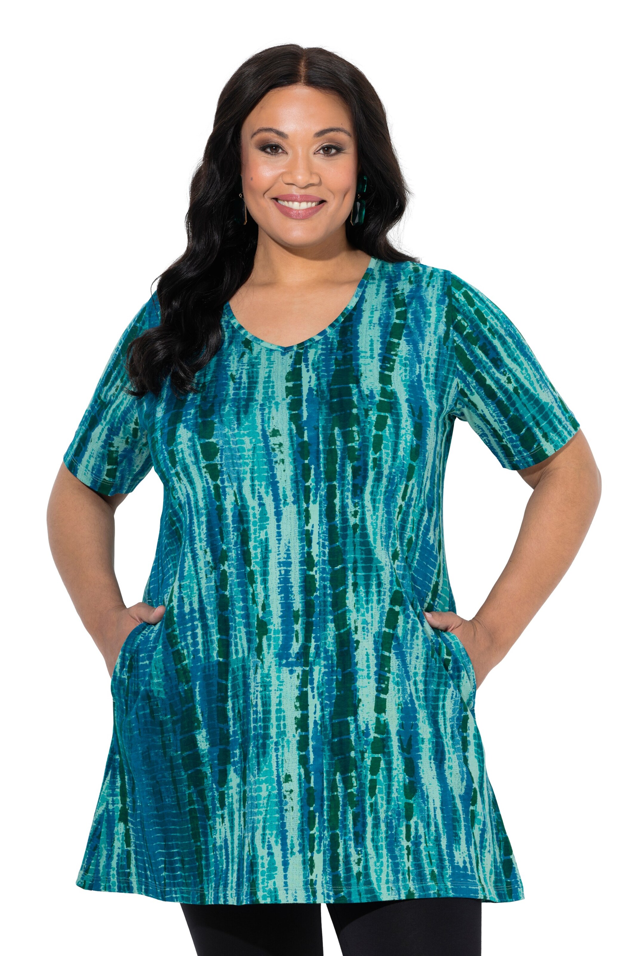 Ulla Popken Longshirt in Blau