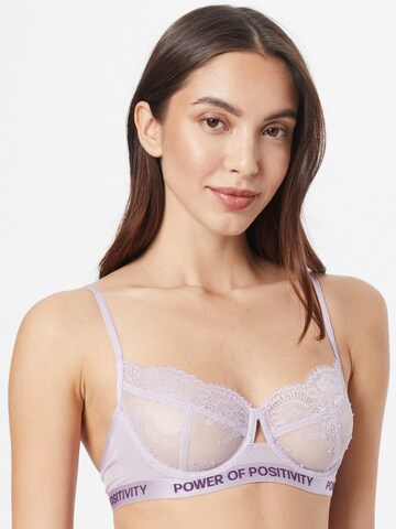 Hunkemöller - Clásico Sujetador 'Honey' en lila: frente