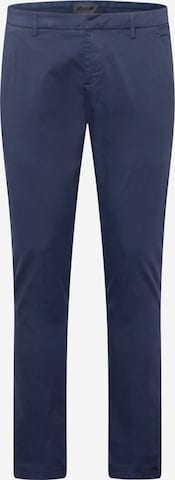 Dondup Slim fit Chino trousers in Blue: front
