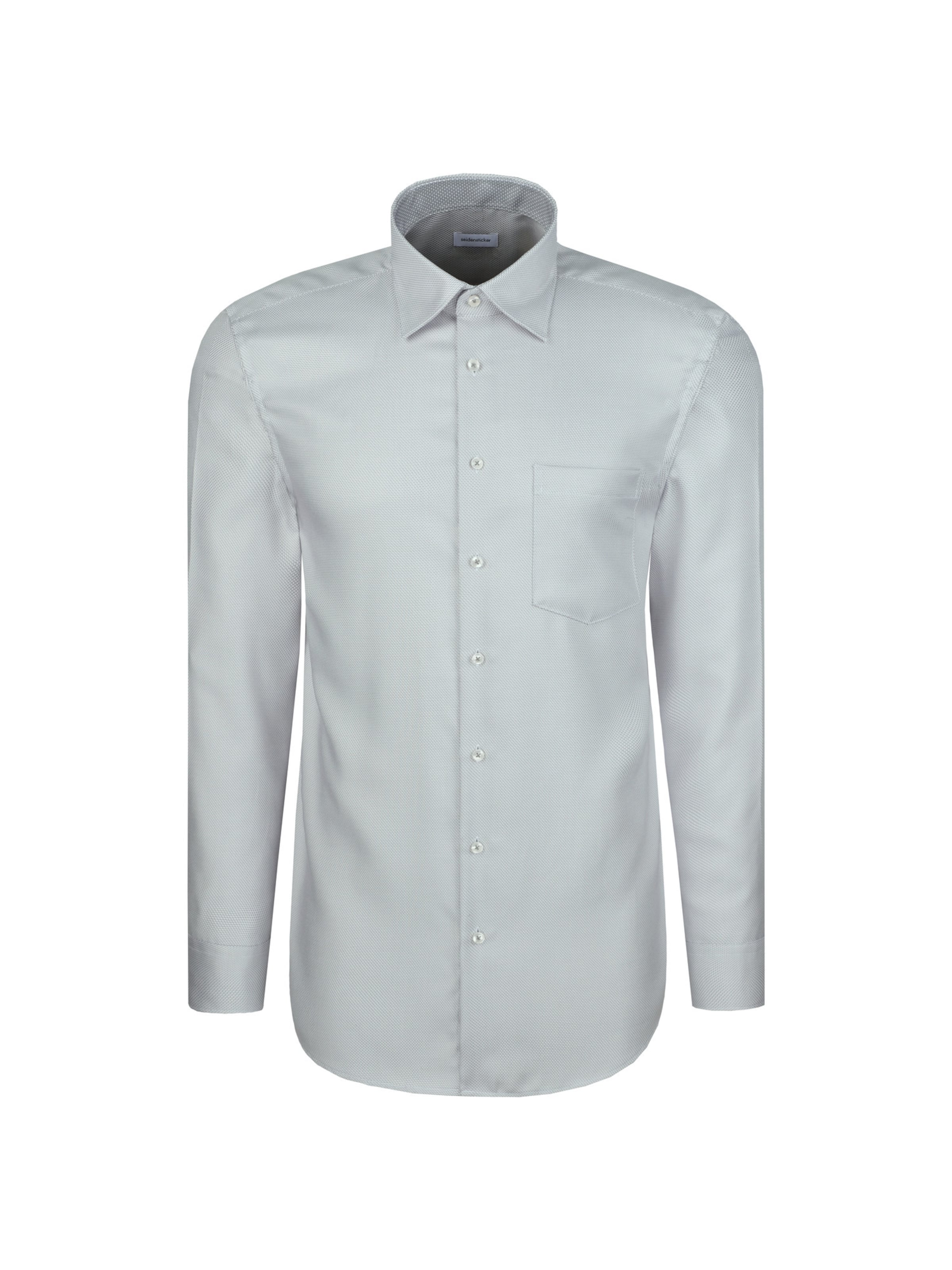Coupe regular Chemise 'Schwarze Rose ' SEIDENSTICKER en beige : devant
