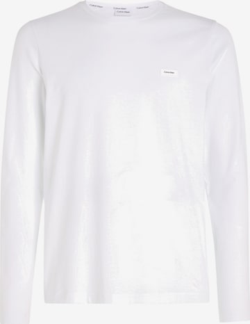 T-Shirt Calvin Klein en blanc : devant