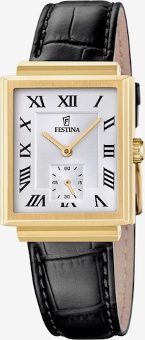 FESTINA Analogové hodinky 'Watch On The Square' – černá: přední strana