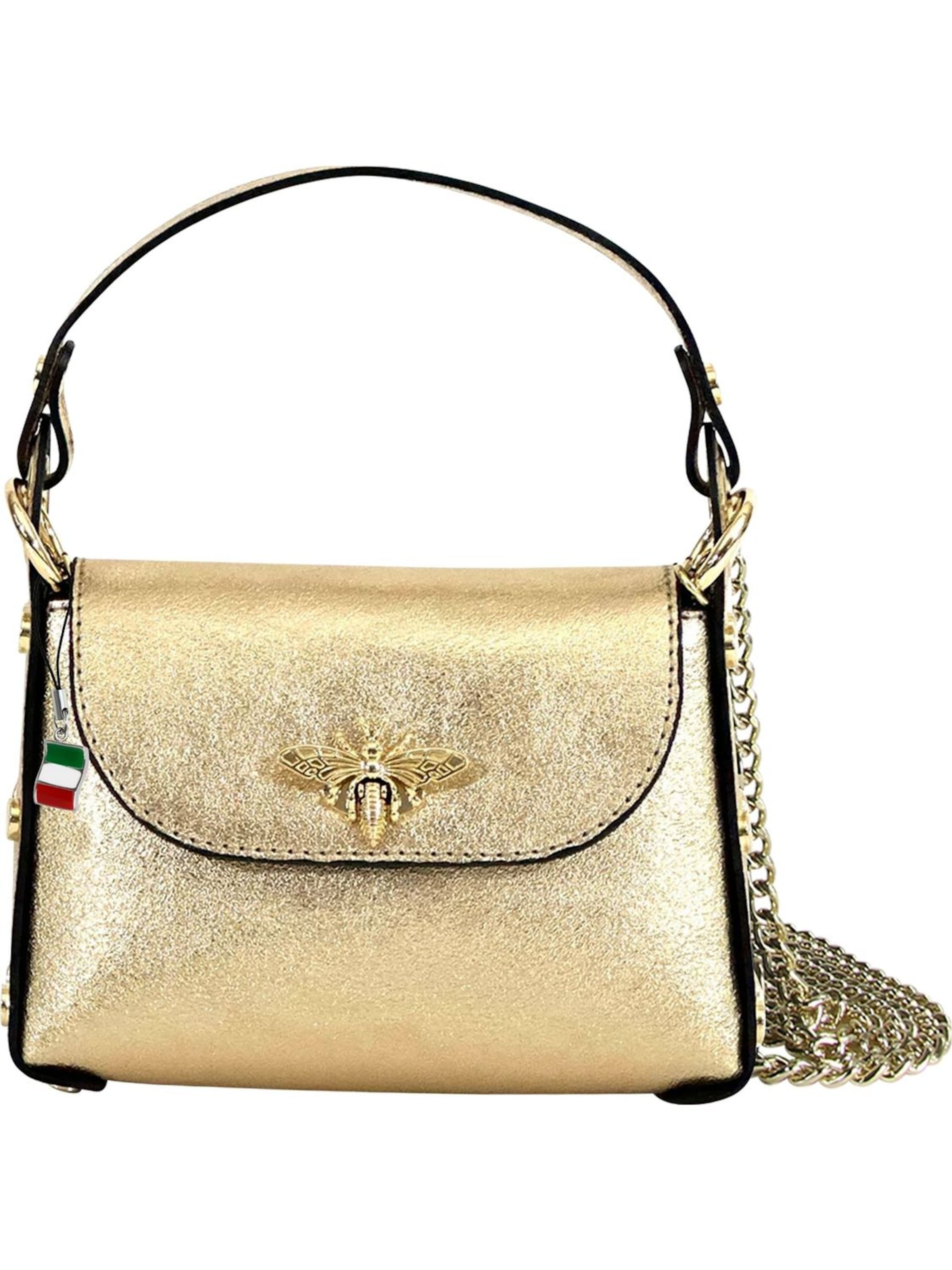 Florence Shoulder Bag in Gold: front