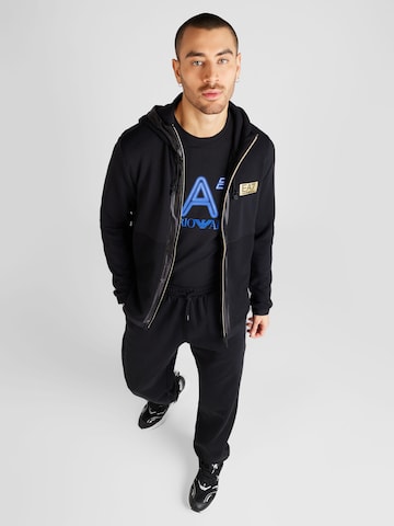 EA7 Emporio Armani - Sudadera con cremallera en negro