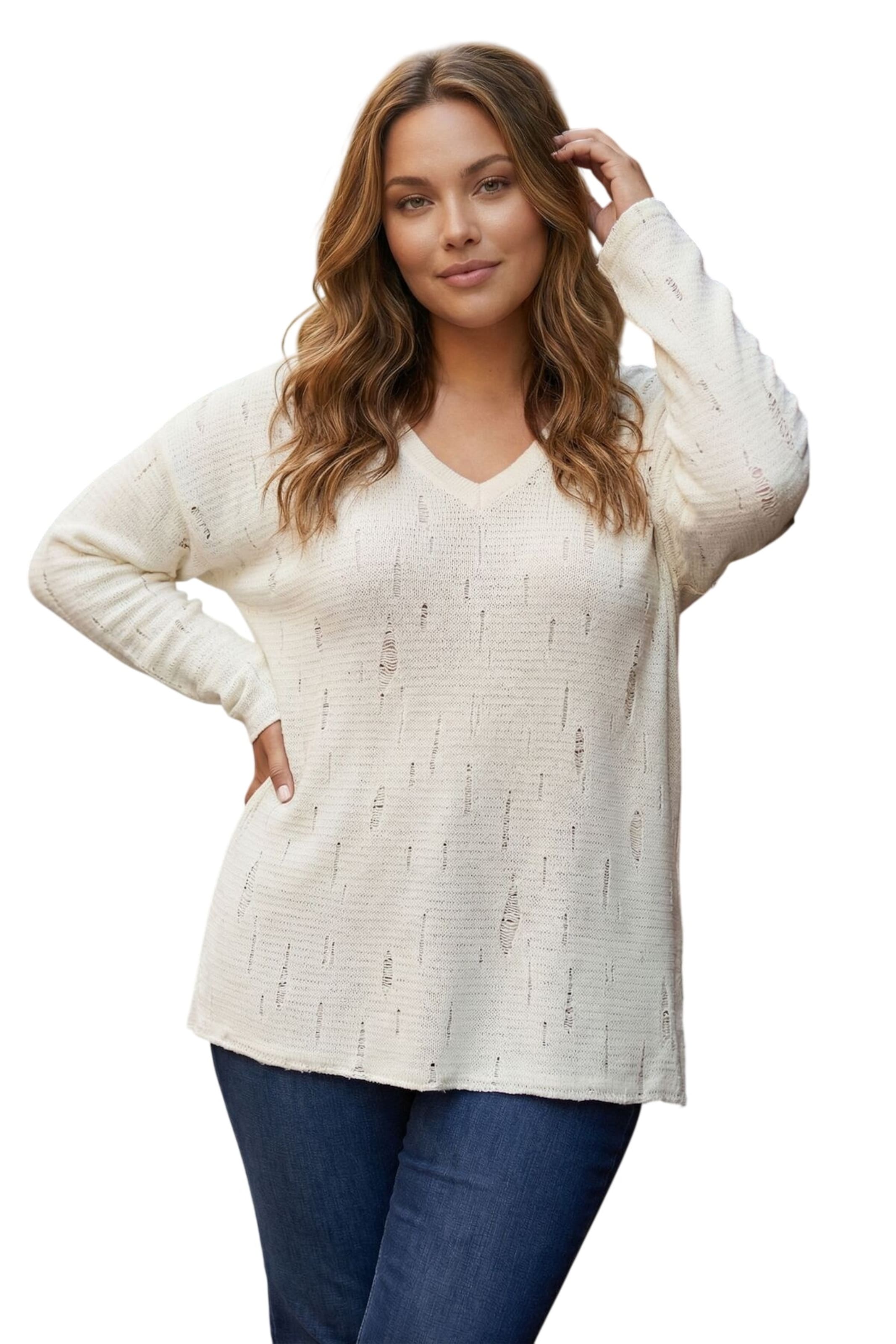 Stil Diva Trui in Beige: voorkant